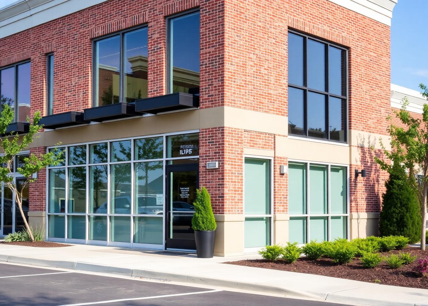 Upscale suburban professional storefront in a Waldorf, Maryland business district
